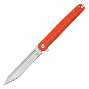 BUCKSHOT - 8.75" D2 Steel Ball Bearing Pocket Knife w/ Orange G10 Handle