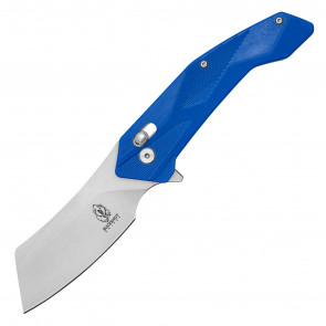 BUCKSHOT - 8" D2 Steel Ball Bearing Pocket Knife w/ Blue G10 Handle