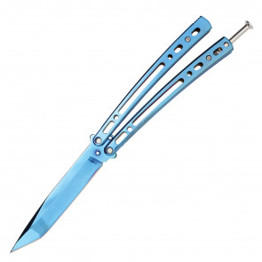 Blue Butterfly Knife