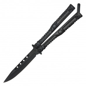 9" Butterfly Knife w/ Stainless Steel Handle