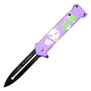 8" Clown Prince #1 Purple Pocket Knife