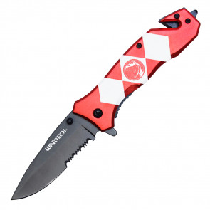 8" Red Ranger Pocket Knife