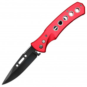 8.25" Red Auto Knife