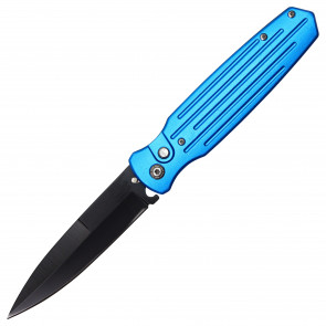 9" Blue Auto Knife