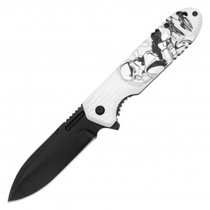 8" Assisted Opening Infantryman 3-D Graphic Pocket Knife