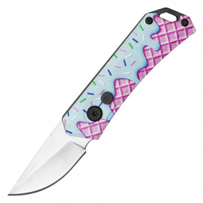 5.25" Micro Auto Ice Cream Waffle Push Button Knife - Sweet Treats Collection