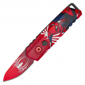 5" ATOMIC Spider Hero Push Button Knife