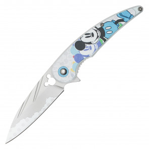 7.75" Mouse Cartoon Silver Pocket Knife