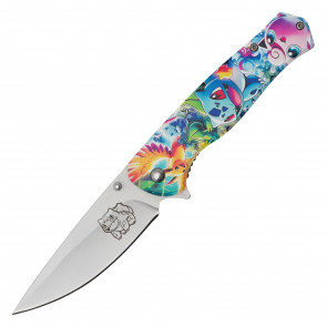 8" Monster Battlers Pocket Knife w/ 3.5" Blade