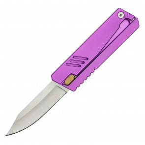 7" Purple Handle Gravity Pocket Knife
