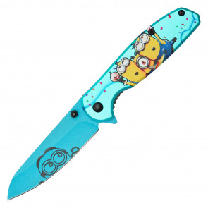 7.25” Blue Minion Pocket Knife