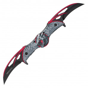 10.5" Wartech Dual Blade Dragon Pocket Knife