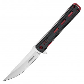 WARTECH - 8.75" Black & Red Pocket Knife
