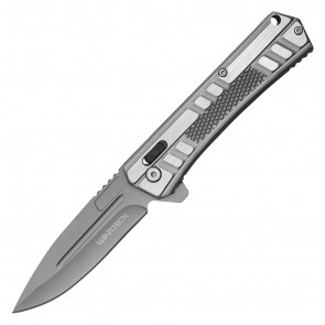 8.25" WARTECH - Silver Locking Pocket Knife