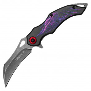 7.5" Purple Dragon Pocket Knife