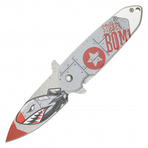 WARTECH - 7.25" Silver Bomb Pocket Knife