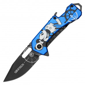 WARTECH - 6.75” Blue Mouse Pocket Knife