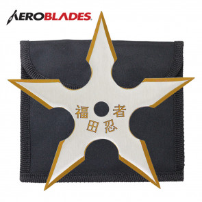Single Gold Two-Tone Silver Stainless Steel Traditional 5-Point Throwing Star
