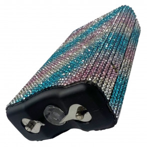 5.5" Rainbow Rhinestone Grip Stun Gun