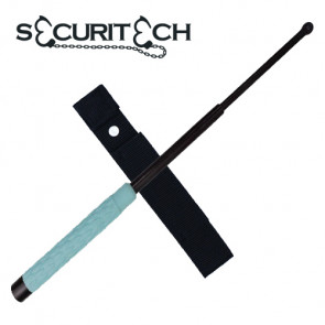 21” Stainless Steel Baton w/ Teal Rubber Handle