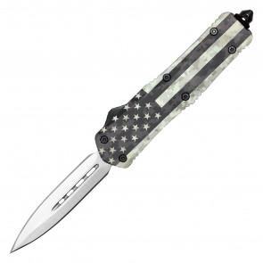 9" Camo US Flag Atomic Select  Automatic OTF Knife 