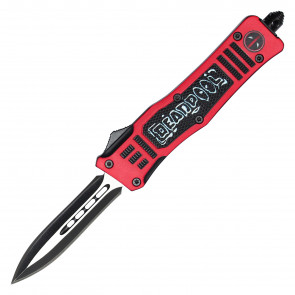 7" Atomic USA Mini Auto Fat Man OTF Red Mercenary Knife