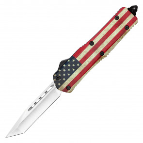 9" US Flag Atomic Select  Automatic OTF Knife 