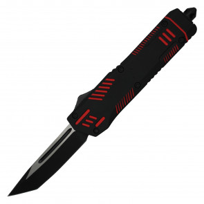 9" Atomic Black-Red Mark 4 OTF Automatic Knife