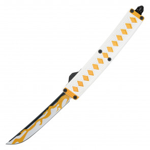 8.25" Anime Inspired Zenitsu Nichirin Blade Katana OTF Knife
