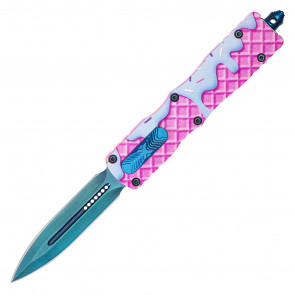 7.5" Atomic USA Auto OTF Front Push Knife w/ Dagger Blade - Sweet Treats Collection
