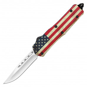 9" US Flag Atomic Select  Automatic OTF Knife 