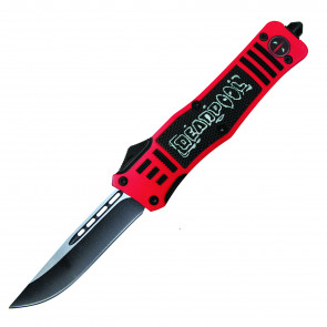 9.5" Atomic USA Auto OTF Red Mercenary Knife 