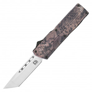7.75" UltraLite Atomic USA Desert Cobra Snake Camo OTF Auto D2 Steel Tanto Blade w/ Kydex Gift Box