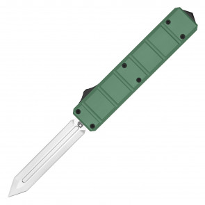 8.5" UltraLite Atomic USA Series 3 Emerald Green OTF Auto D2 Steel Gladius Double Edge Blade w/ Kydex Gift Box