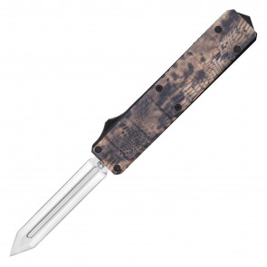7.75" UltraLite Atomic USA Series 3 Desert Cobra Snake Camo OTF Auto D2 Steel Tanto Blade w/ Kydex Gift Box