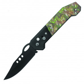 8" Push Button Auto w/ Camo Handle