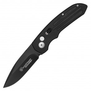 6.12" Smith & Wesson ExtremeOps Jr. Push Button Auto Knife w/ Drop Point Blade