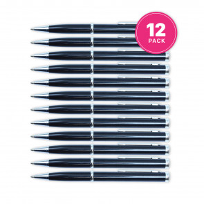 5.5" Black Hidden Blade Pen (12-Pack)