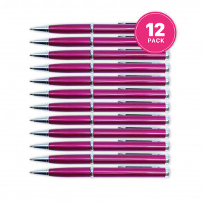 5.5" Burgundy Hidden Blade Pen (12-Pack)