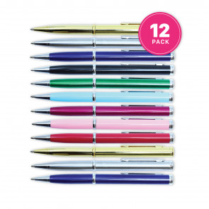 5.5" Assorted Colors - Hidden Blade Pen (12-Pack)