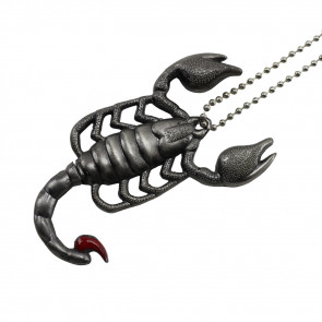 Grey Scorpion Necklace Knife With Hidden Blade 