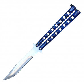 9" Blue Balisong Butterfly Knife