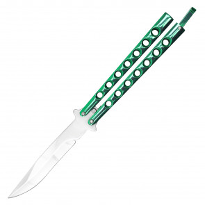 9" Green (High Polish) Balisong Butterfly Knife
