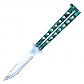 9" Green Balisong Butterfly Knife