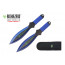 9 inch 2pc set blue/black blade zombie thrower