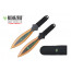 9 inch 2pc set gold/black blade zombie thrower