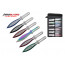 9" 12 pc set two tone throwing knife
