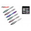 6 Piece 9" Star War Two Toned Colored Blades Throwing Knives Set With Case