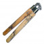 12" Wood Nunchaku w/ Blue Dragon Design and Chain