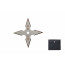 4-Point Technicolor Throwing Star